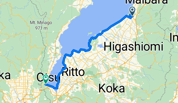 Route to Otsu