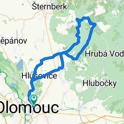 Route in Olomouc