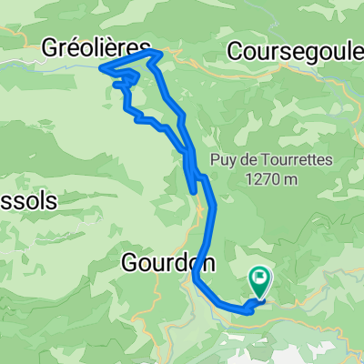 Chemin de Saint Arnoux, Tourrettes-sur-Loup naar Chemin de Saint Arnoux, Tourrettes-sur-Loup