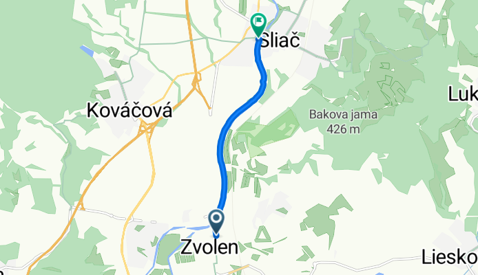 Zvolen to Hájnická