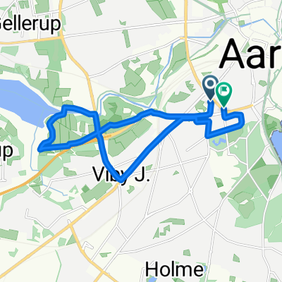 Ålborggade, Aarhus C to Stadion Allé, Aarhus C