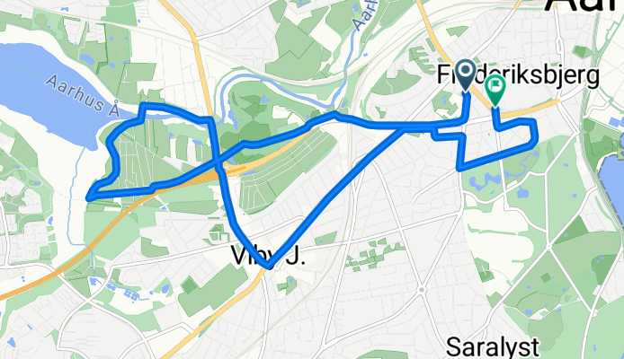 Ålborggade, Aarhus C to Stadion Allé, Aarhus C