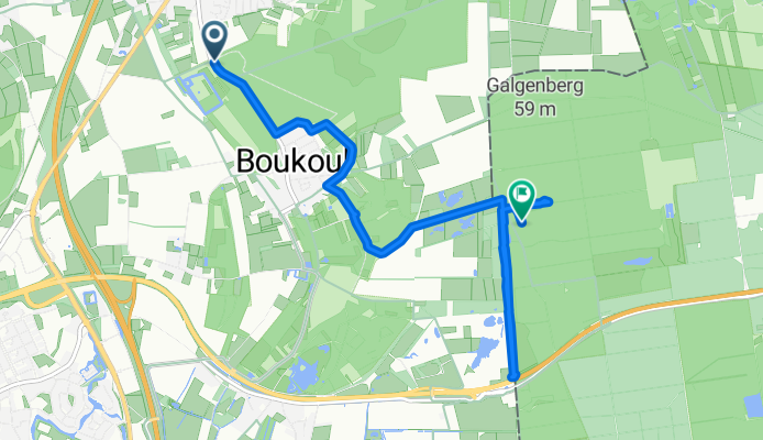 Meestersweg naar Straße Ohne Straßennamen