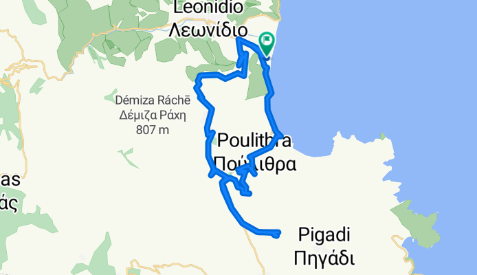 Leonidio nach Leonidio