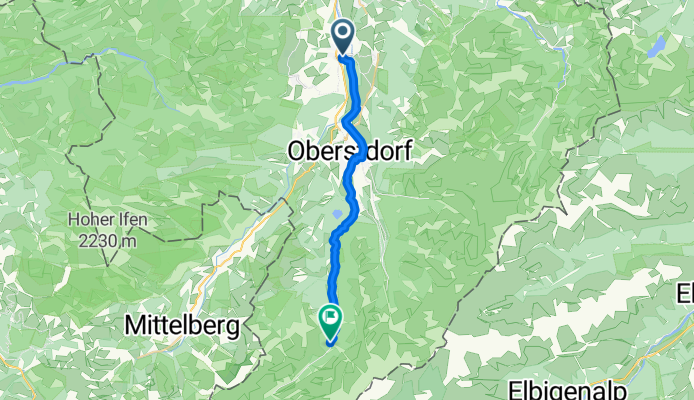 Berger Weg, Fischen i.Allgäu nach Oberstdorf