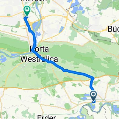 Ravensberger Straße 374, Porta Westfalica nach Koppelweg, Minden