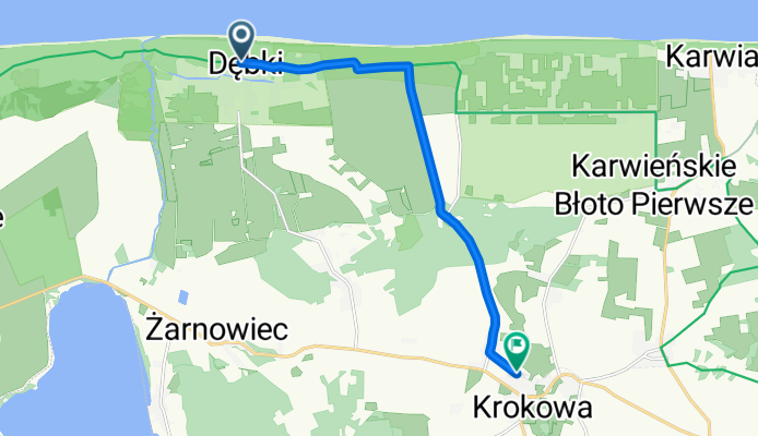 Morska, Dębki do Kolejowa, Krokowa