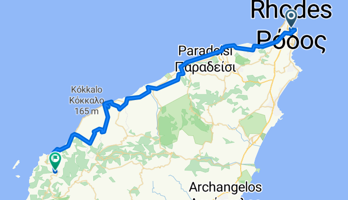 Sokratous, Rhodos nach Kritinia