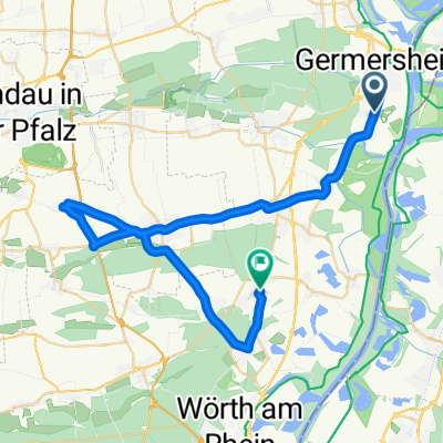 von Germesheim nach Rülzheim,Herxheim,Insheim,Hatzenbühl,Jockgrim und Schluss in Rheinzabern