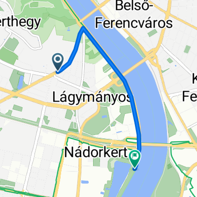 Route in Budapest