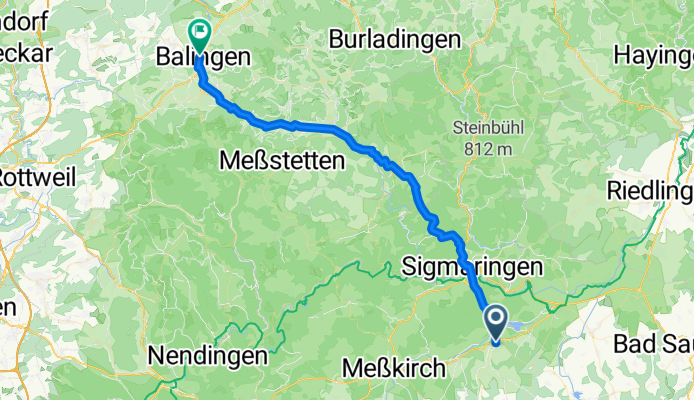 Hauptstraße, Krauchenwies nach Bahnhofstraße, Balingen