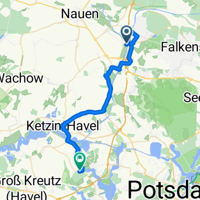 Brieselanger Straße, Brieselang nach Am Wald, Werder (Havel)