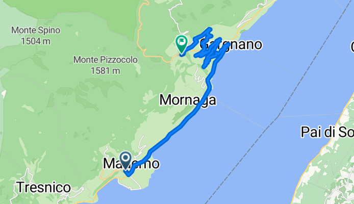 Via Mantova, Toscolano-Maderno to Via Valvestino, Gargnano