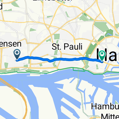 Rothestraße, Hamburg nach Admiralitätstraße, Hamburg