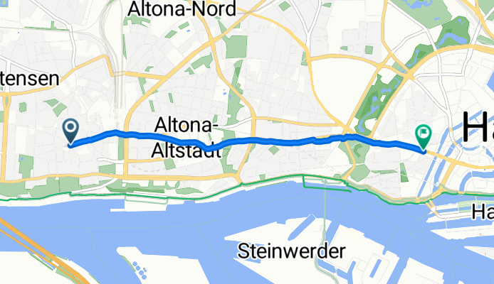 Rothestraße, Hamburg nach Admiralitätstraße, Hamburg