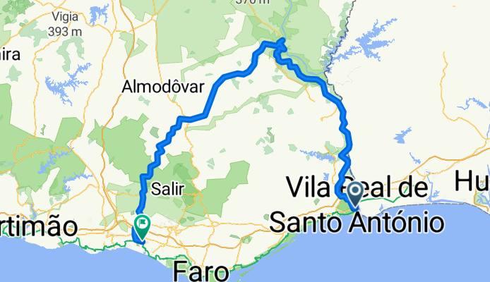 Vila Real Santo António - Alcoutim - Mertola - Vilamoura