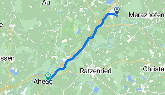 Tunibergweg, Kißlegg nach Oflings, Wangen im Allgäu