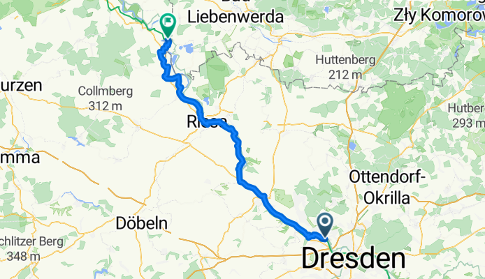 Radebeul - Mühlberg/Elbe