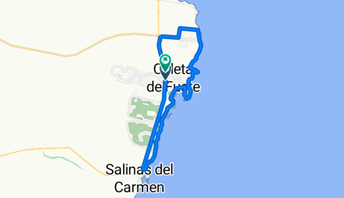 Calle del Alcalde Juan Evora Suárez, Antigua to Calle del Alcalde Francisco Berriel Jordán, Antigua