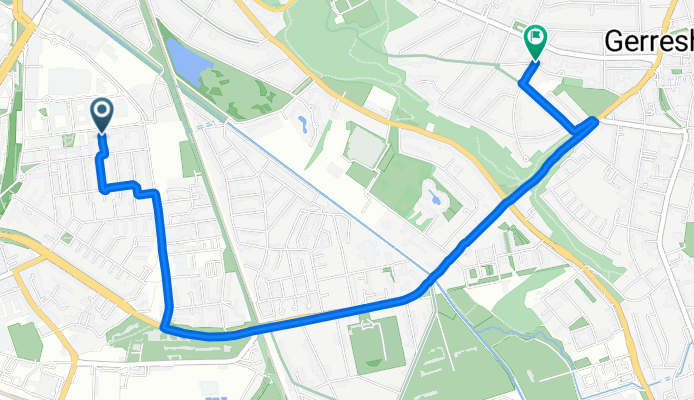 Metrostraße, Düsseldorf nach Benderstraße, Düsseldorf