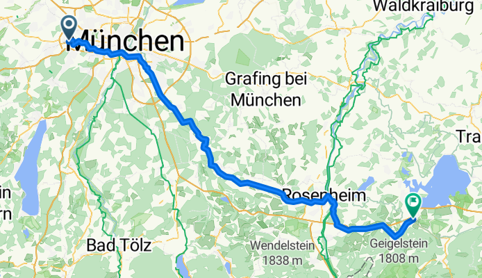 Bodenseestraße, Мюнхен до Chiemseestraße, Бернау-ам-Кимзе