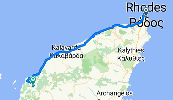 Pythagora, Rhodos nach Kritinia 19.10