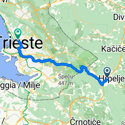 Bazoviška cesta to Via Pierluigi da Palestrina 2A