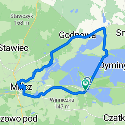 Route in Gmina Milicz