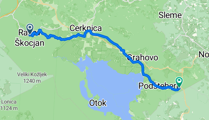 Rakov Škocjan nach Bloška Polica