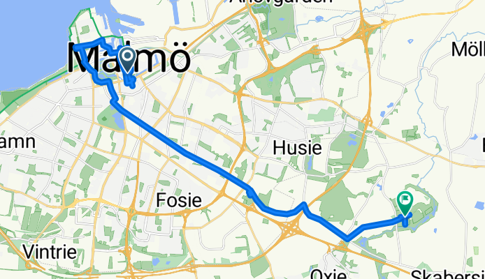 Drottninggatan, Malmö to Södra Sallerup, Malmö