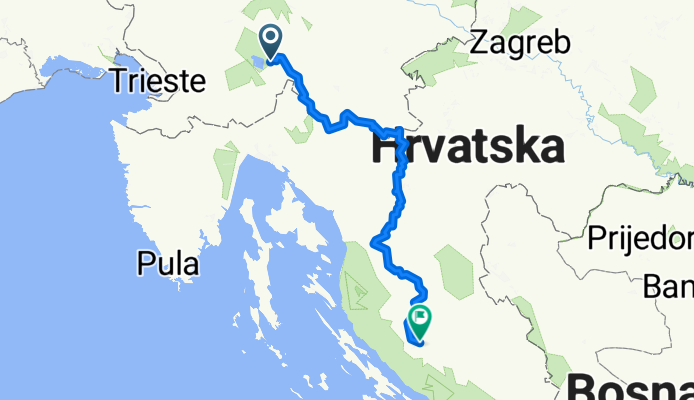 Bloška Polica nach Trg Stjepana Radića