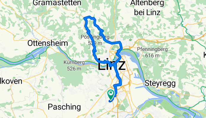 Albert-Schöpf-Straße, Linz nach Albert-Schöpf-Straße, Linz