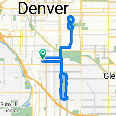 S Lincoln St, Denver to S Lincoln St, Denver