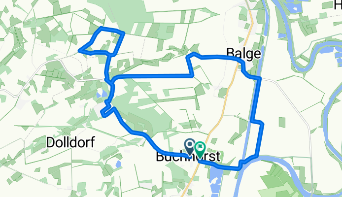 K34 nach Buchhorst(Balge) Abzw. Blenhorst