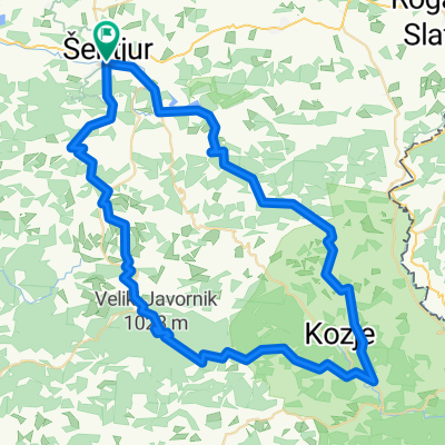 Route in Šentjur