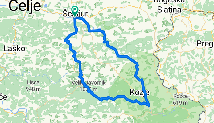 Route in Šentjur