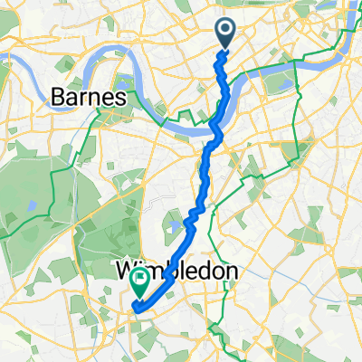 Route in London