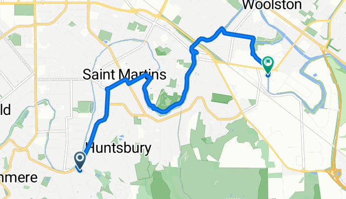 Enticott Pl, Christchurch to Cumnor Tce, Christchurch