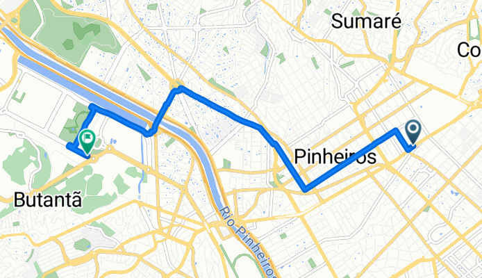 Avenida Rebouças, São Paulo a Avenida Doutor Arnaldo, São Paulo