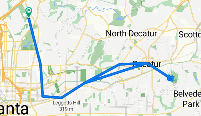 Montgomery Ferry Drive Northeast to Montgomery Ferry Drive Northeast