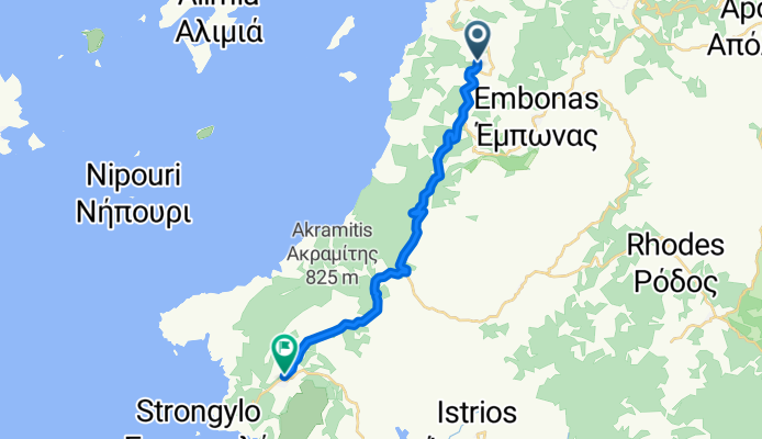 Kritinia nach Rodou-Apolakkias, Monolithos