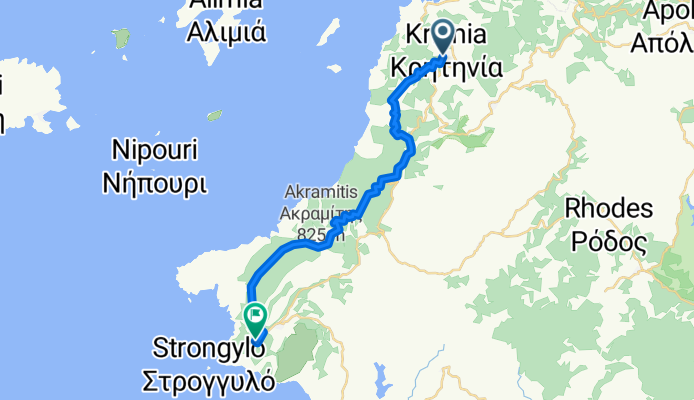 Kritinia nach Monolithos