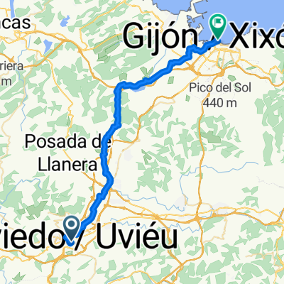From Oviedo to Gijón
