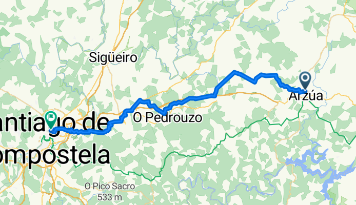 Route to Santiago de Compostela. Casco Historico