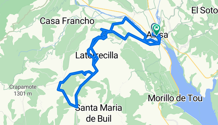 Plaza Mayor, Aínsa-Sobrarbe to Plaza Mayor, Aínsa-Sobrarbe