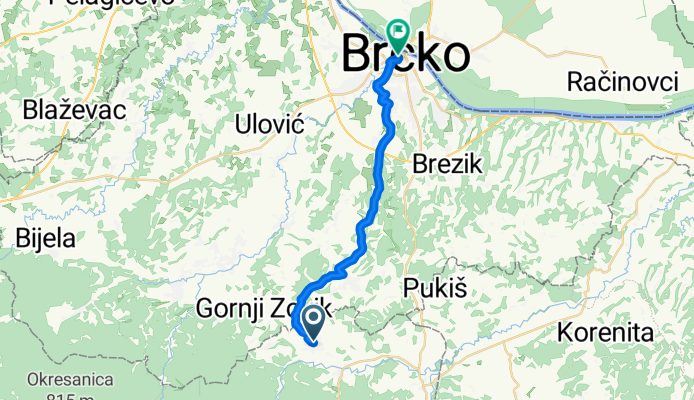 Route to Reisa Džemaludina Čauševića