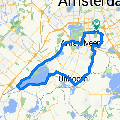 Route in Amsterdam