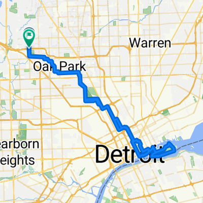 Lathrup Village to Belle Isle and back