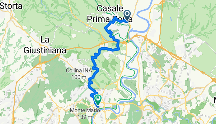 Via Flaminia, Roma a Piazzale di Ponte Milvio, Roma