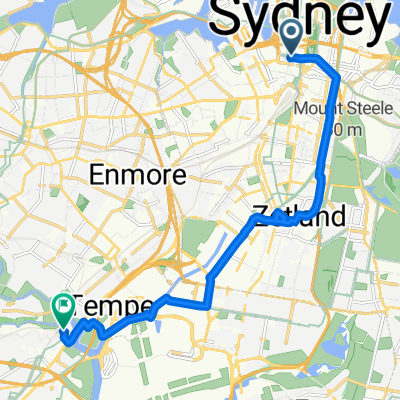 Liverpool St, Sydney to Discovery Point Pl, Wolli Creek